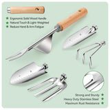 Grenebo Heavy Duty Gardening Tools with Handbag, Gardening Gifts for Women