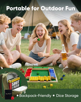 Classic Original Shut The Box Game Wooden Math Dice Board Game 2-4 Players