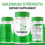 Barislend Capsules, Barisland Pills Pink Salt Blend for Women, Barislends Maximum Strength Supplement Official Advanced Formula Natural Energy Fitness Support, Bari Slend Review (60 Capsules)