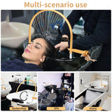 TooMiMo Portable Head Spa Waterfall Equipment, Adjustable Shampoo Bowl Water Circulation Rack, Scalp Massage Water Outlet Basin Attachment Rack for Salon and Home.
