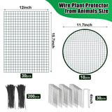 10 Pack Wire Plant Protector with Cover, 16"x12"