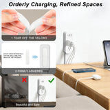 Electrical Outlet Extender Stick - Features USB-A, USB-C and 2 AC Outlets, Extends 22"-34", Rotates 180° Access Hard-to-Reach Outlets, Wall Plug Power Socket Expander Nightstands, Sofa, Desks and More