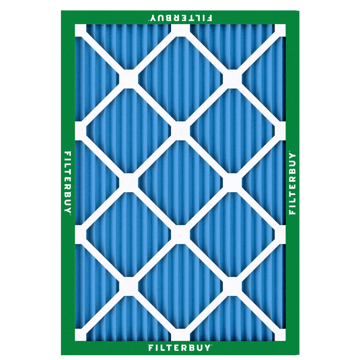 Filterbuy 14x20x1 Air Filter MERV 13 Optimal Smoke & Allergy Defense (6-Pack), Electrostatic Pleated HVAC AC Furnace Filters Replacement (Actual Size: 13.50 x 19.50 x 0.75)