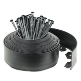 Hugeleaf Landscape Edging Kit Garden Edging 40 Ft with 48pcs Spikes