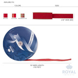 Royal Imports Wired Traditional Red Christmas Waterproof Ribbon, Floral & Craft Decor - 2.5" (#40) - 50 Yd (150') - Red w Red Edge