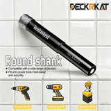 DECKRKAT 10-Piece Dry Diamond Drill Bits & TileDrill Bits - 3/16"(x2), 1/4"(x3), 5/16", 3/8", 1/2" + 1/4"(x2) Masonry Bit for Tile,Ceramic, Porcelain,Marble,Granite.