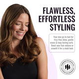 Ergo Ceramic Ionic Round Brush for Blow Out - Salon Quality Hair Brushes for Women - Roller Brush for Blow Drying, Wet and Dry Hair Styling, Volumizing Hair Care - ER43: 1.75"