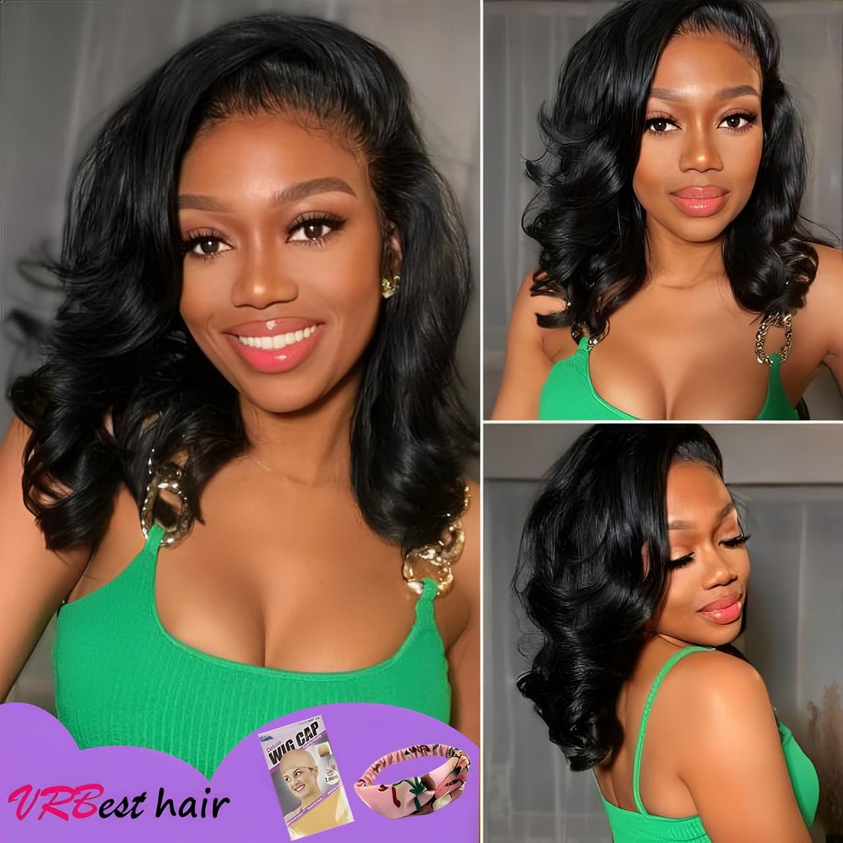 Bob Wig Human Hair Glueless Wigs Human Hair Pre Plucked Pre Cut Body Wave 5x5 HD Transparent Closure Wigs 180% Density 100% Brazilian Virgin Hair Short Wigs for Black Women (10 inch)