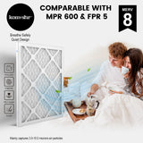 Komashr 14x18x1 Air Filter MERV 8 (2-Pack), HVAC/Furnace AC Filter Replacement, Dust Defense–Comparable with MPR 600 & FPR 5 (Actual 13.75x17.75x0.75)