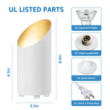 SUNVIE 2 Pack Uplighting Indoor Floor Can Light, 5W Up Lights with 2700K LED GU10 Bulbs, Uplights Floor Spot Lights Indoor for Home Accent Lighting, 5.9 FT Plug Cord & Foot Switch
