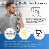 PUREPLUS 5 Micron 10" x 4.5" Whole House Pleated Sediment Filter for Well Water, Replacement Cartridge for GE FXHSC, Culligan R50-BBSA, Pentek R50-BB, DuPont WFHDC3001, W50PEHD, GXWH40L, 3Pack