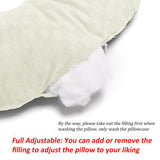 Wuronsa Ear Piercing Pillow for Side Sleepers, Pillow with an Ear Hole for CNH and Ear Pain Ear Inflammation Pressure Sores, O-Shaped Side Sleeping Pillow, Ear Guard Pillow (Cream)