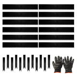12 Pack Galvanized Steel Landscape Lawn Edging, 40" X 6" Metal Landscape Edging Border with 12 Clips, Metal Garden Edging Border, Metal Edging for Landscaping, Garden, Yard, Pathway(40Ft Total)