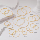 YAUVC 14K Gold Hoop Earrings for Women 14K Gold Earrings for Women 25mm