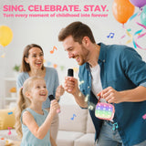 YLL Karaoke Machine for Kids Adults, Birthday Gifts for Girls 3-12 Year Old
