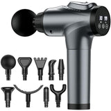 APHERMA Massage Gun, Muscle Massage Gun for Athletes Handheld Electric Deep Tissue Back Massager, Percussion Massage Device for Pain Relief with 30 Speed Levels 9 Heads