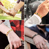 Personalized Medical Alert ID Bracelets for Women & Men Stainless Steel