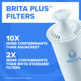 Brita UltraMax Large Water Dispenser with 1 BritaPlus Filter, 27 Cup, White (Package May Vary)