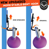 ULIBERMAGNET Upgraded Large Magnetic Hooks,Strong Heavy Duty Magnet Hooks for Power Drill,Broom,Garden Tools,Pegboard,Garage,Workshop,Hardware, 4 Pack Magnet Storage Holder for Hanging(Black)