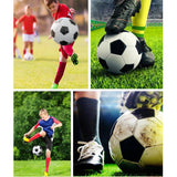 DHYLRICHER 6-Pack Christian Charity Donation Soccer Balls with Pump, Official Size 5, Deflated Bulk Set for Samaritan's Purse Operation Christmas