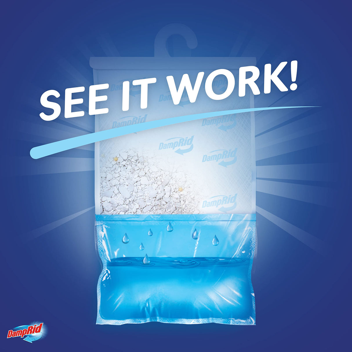 DampRid Fragrance Free Hanging Moisture Absorber, 16 oz., 3 Pack - Eliminates Musty Odors for Fresher Air, Ideal Moisture Absorbers for Closet, 14% More Moisture Absorbing Power*