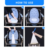 100 Bedside Commode Liners Bags for Commode Toilet - Leak Proof & Odorless Potty Liners for Portable Potty Chair Liners - Potty Bags for Portable Toilet Bags - Bedside Toilet Liners Disposable Adult
