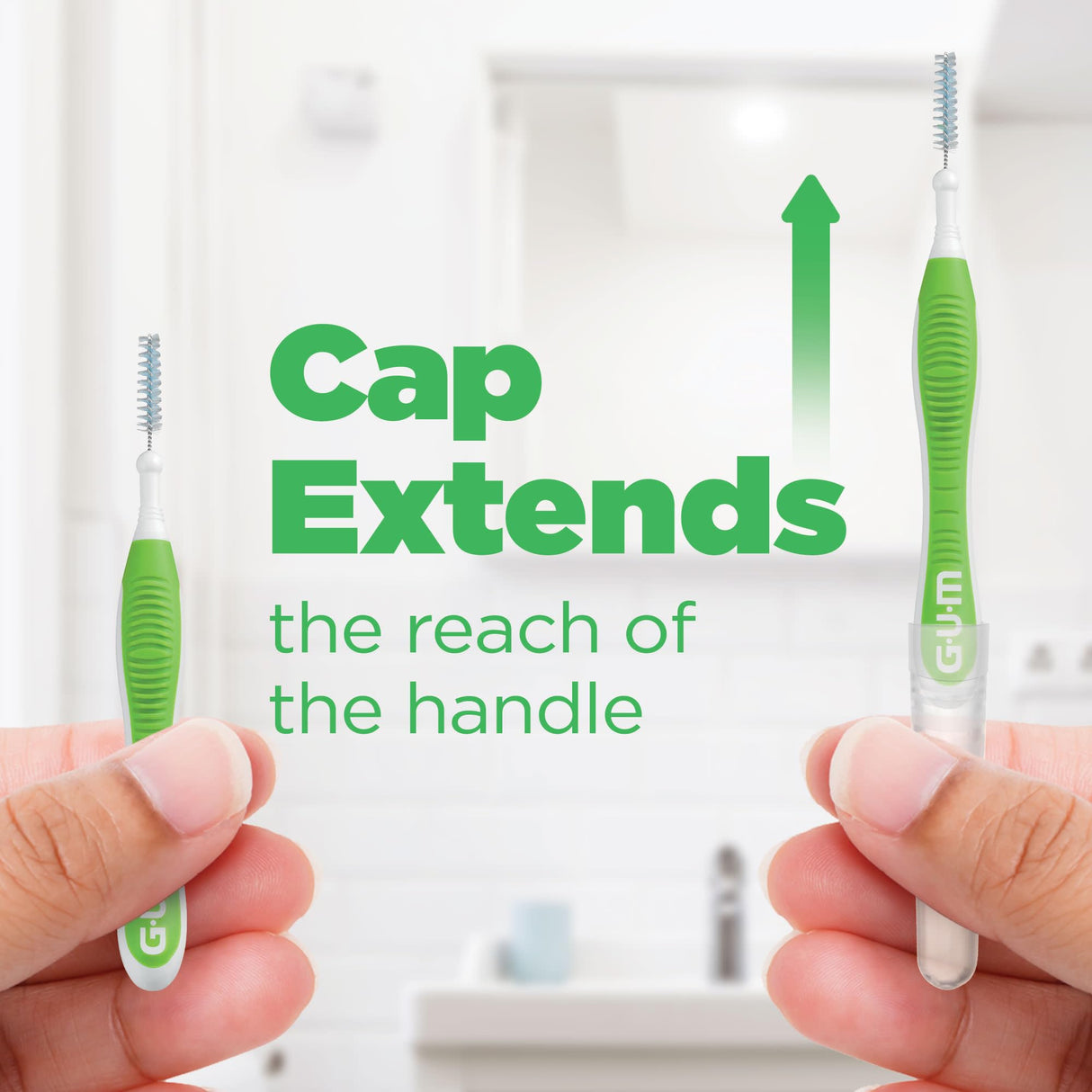 GUM Proxabrush Go-Betweens - Tight - Interdental Brushes - Soft Bristled Dental Picks for Plaque Removal Health - Safe for Braces & Dental Devices, 10ct (Pack of 6)