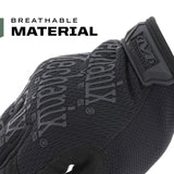 Mechanix Wear Original Tactical Glove - High Performance Anti-Slip Grip Safety Gloves - Impact Resistant & Touchscreen Capable - Medium - Covert Black