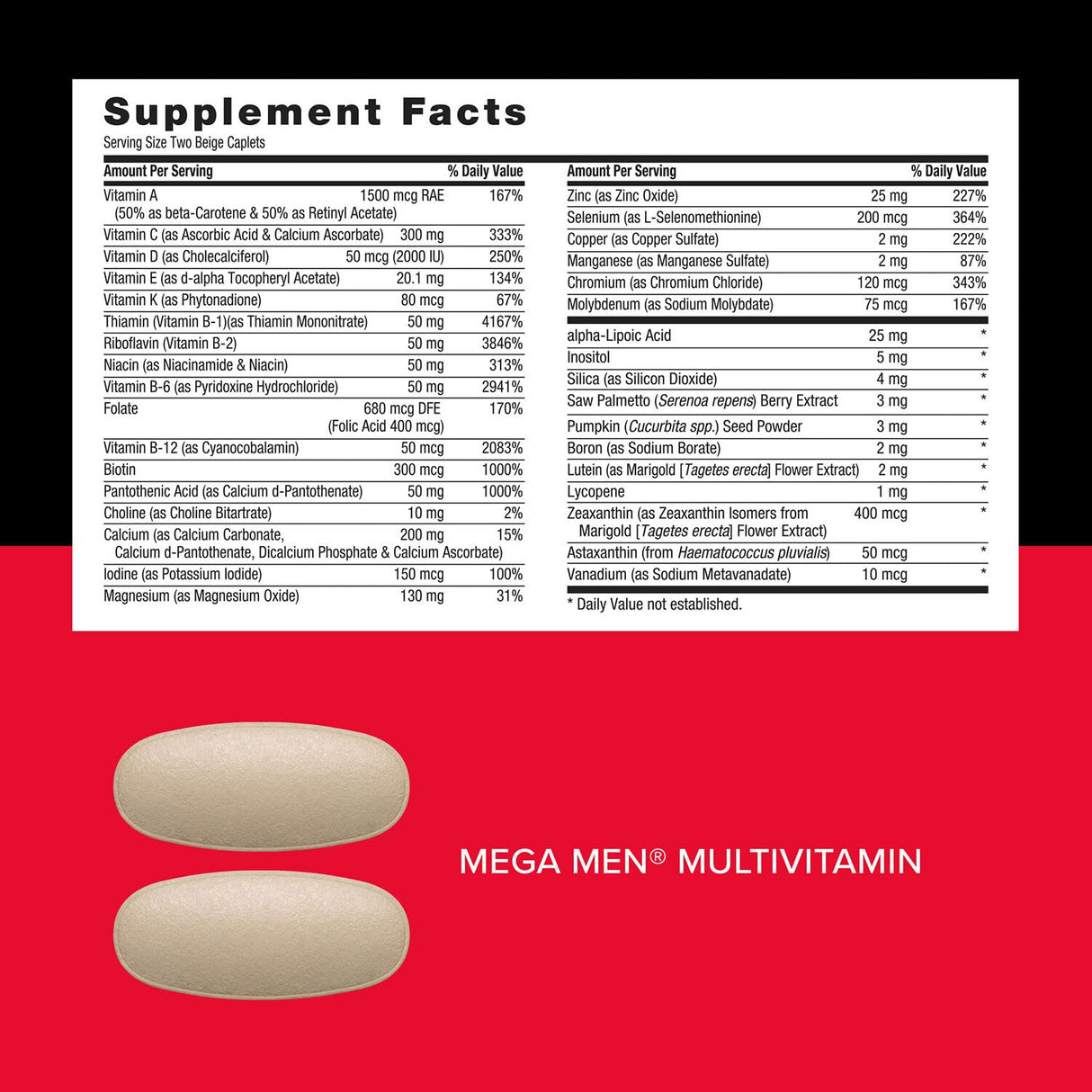 Mega Men Whole Body Ultra Premium Vitapak Program, GNC’s Best Nutrition Pack for Male Wellness, Convenient, 8 Products in 1 Packet, Memory, With Clinically Proven Ingredients, Joint Support, 30 svgs