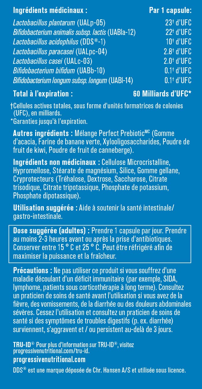 PROGRESSIVE Perfect Probiotic 60B, 30 CT