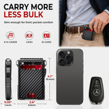 Wallet for Men, Mens Minimalist Wallet 14 Cards, Slim Compact RFID Wallet