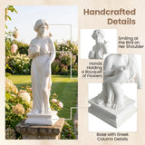 Giantex 31.5" Greek Goddess Statue, Roman Style Outdoor Garden Statue