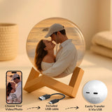 WINSD Memory Sphere Lamp 2.7" Crystal Ball Video Player Memory Orb Lamp Personalized Uploadable Videos & Photos Video Gift for Couples Friends Anniversary Birthday Christmas Gifts