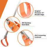 CKLT 63-Inch Weed Remover Tool with 15° Sharp Spring Steel Blade