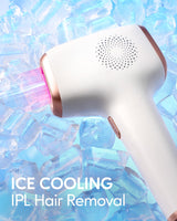 INNZA IPL Hair Removal with Ice Cooling Care Function for Women Permanent,999,999 Flashes Painless IPL Hair Remover, Hair Removal Device for Armpits Legs Arms Bikini Line