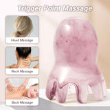 NIIIYTYB 2Pcs Head Massage Tools - Scalp Massager & Scraper for Deep Relaxation - Acupressure Massager - Pink