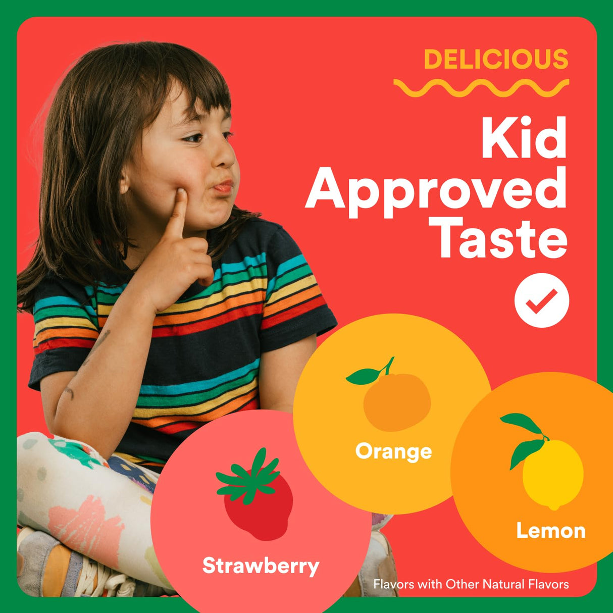 SmartyPants Kids Multivitamin & Fiber Gummies: Prebiotic Fiber to Support Kids Digestion with Vitamin D3, C, Vitamin B12, B6, A, Zinc, Biotin, Folate, Three Fruit Flavors, 90 Count (30 Day Supply)