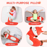 Dalmao 36 inch Orange Fox Stuffed Animal, Soft Long Pillow, Giant Cute Fox Body Pillow Plushies Toy Gift for Kids, Boys Birthday, Halloween, Christmas