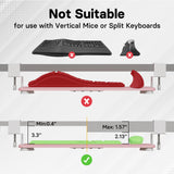 BONTEC KMT01 Under Desk Keyboard Tray, Pull-Out Keyboard & Mouse Platform with C-Clamp, 25.6 x 11.8 in Space-Saving Ergonomic Slide-Out Drawer, Pink