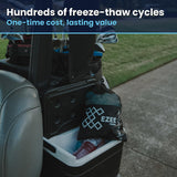 Ezee Freeze Reusable Ice Cubes for Coolers - Mini Freeze 3.5 lb Bag, 110 Blue Ice Cubes Use in Drinks, Lunch Boxes, Fishing, Refreezable Party Ice, Ice Bath