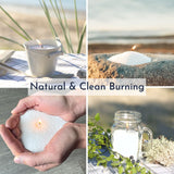 Foton Pearled Candle 18 Oz - Festive Fir Christmas Tree Scented Non Toxic Long Lasting Powder Wax Sand Candles up to 120 Hours - Refillable Pearl Candle Sand with 30 Wicks