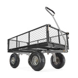 Gorilla Carts Steel Utility Cart, 800 lb Capacity, 4 Cu Ft., Black