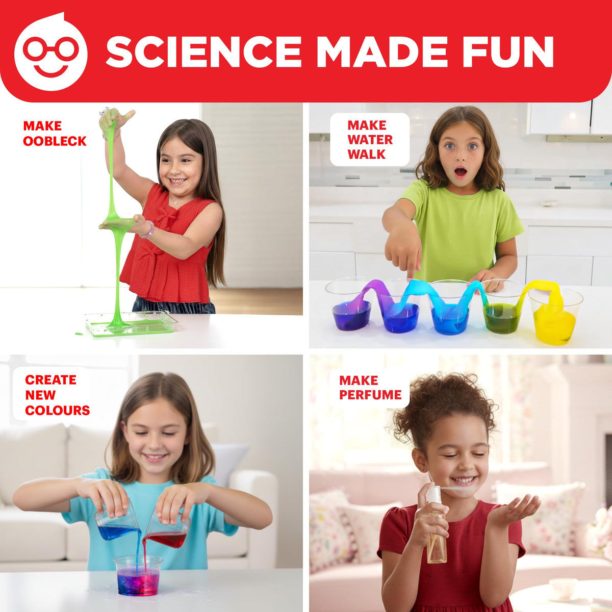 Doctor Jupiter Girls' First Science Experiments Kit for Kids Ages 4+