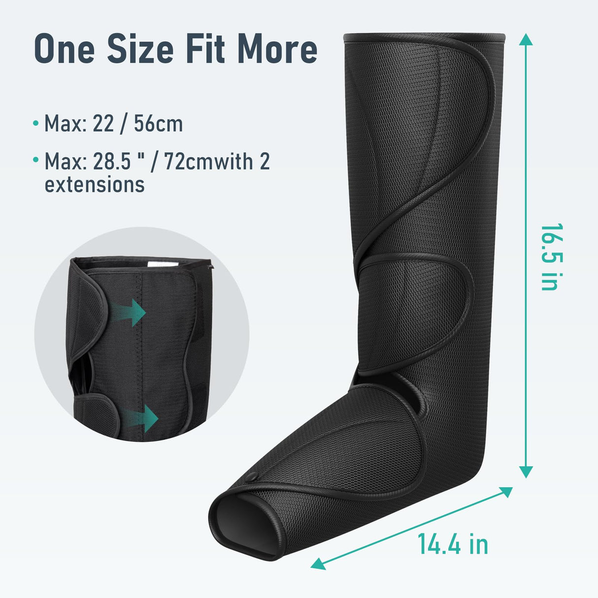 QUINEAR Leg Massager with Heat and Air Compression,Foot and Calf Massager for Circulation and Pain,Compression Boots with 3modes and 3 Intensities,Gift for Dad Mom(FSA or HSA Eligible)