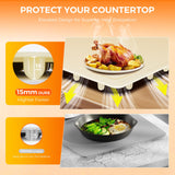 Warming Mat for Food | Max Temp 248℉,Electric Warming Tray with Timer and 8-Level Adjustable,Fast Full-Surface Food Heating Mat with Child Lock,Roll-Up & Portable Silicone Food Warmer for Buffet Party