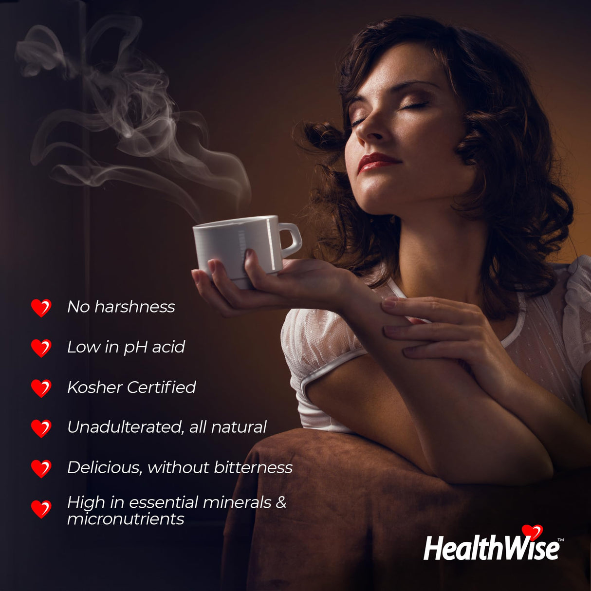 Healthwise Chocolate Coconut 100% Colombian Coffee K-Cups Low Acid Coffee K-Cups - Medium Roast, Healthier Coffee for Sensitive Stomach - 72 Count (Pack of 6)