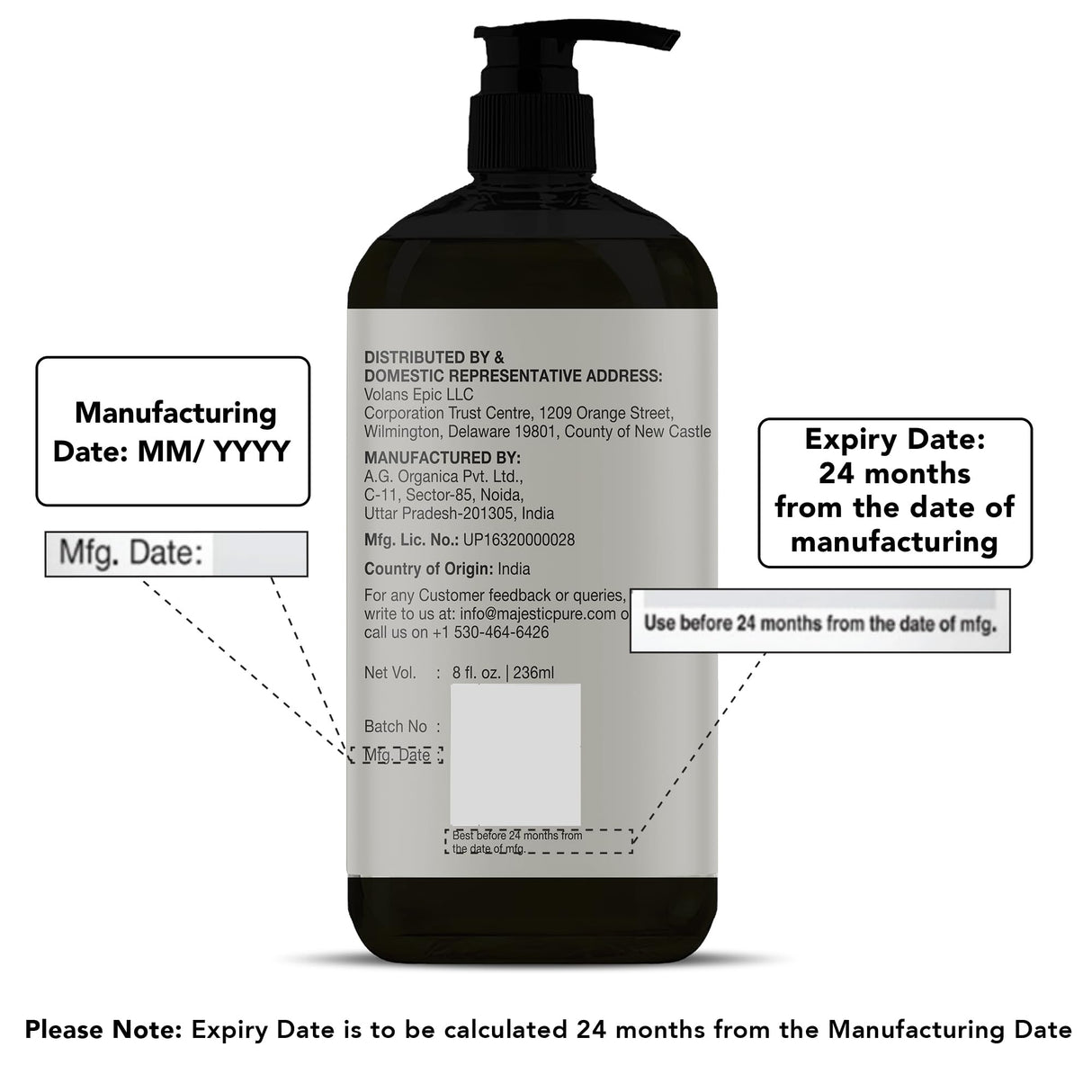 MAJESTIC PURE Cellulite Massage Oil for Massage Therapy - Refreshing, and Relaxing - Natural Oils with with Vegan Collagen & Stem Cells - for All Skin Types - Men and Women - 8 fl oz