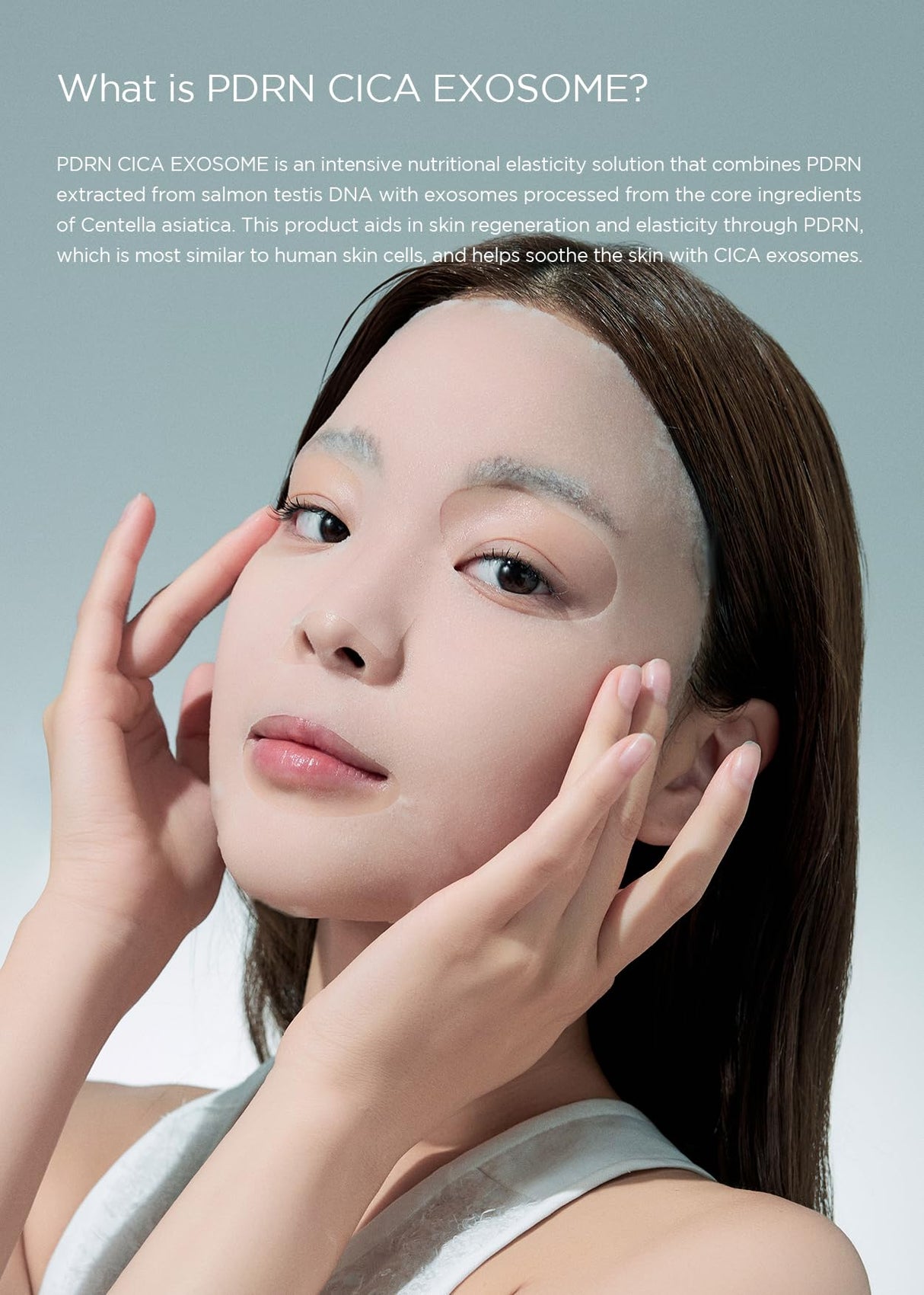 FINDIVE OFFICIAL PDRN CICA Exosome Care Mask, PDRN (Sodium DNA) 5,000ppm, Cica Exosome, Marin Collagen, Soothes, Regenerates Skin, 1.05fl.oz*8