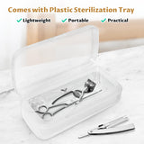 High Temperature Metal Tool Cleaning Box, 2L Dry Heat Cabinet Beauty Hair Nail Metal Tool Cleaning for Manicure Pedicure Barber, with 0-60 Min Timer & 50-220℃ Temp Settings, Plastic Sterilization Tray