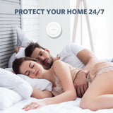 2 Pack Smoke and Carbon Monoxide Alarms, HATHEPHS 10-Year Battery Smoke & CO Detector with Large Test/Silence Button, Easy Installation
